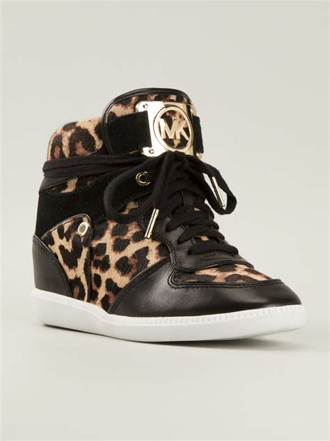 leopard michael kors sneakers|michael kors animal print shoes.